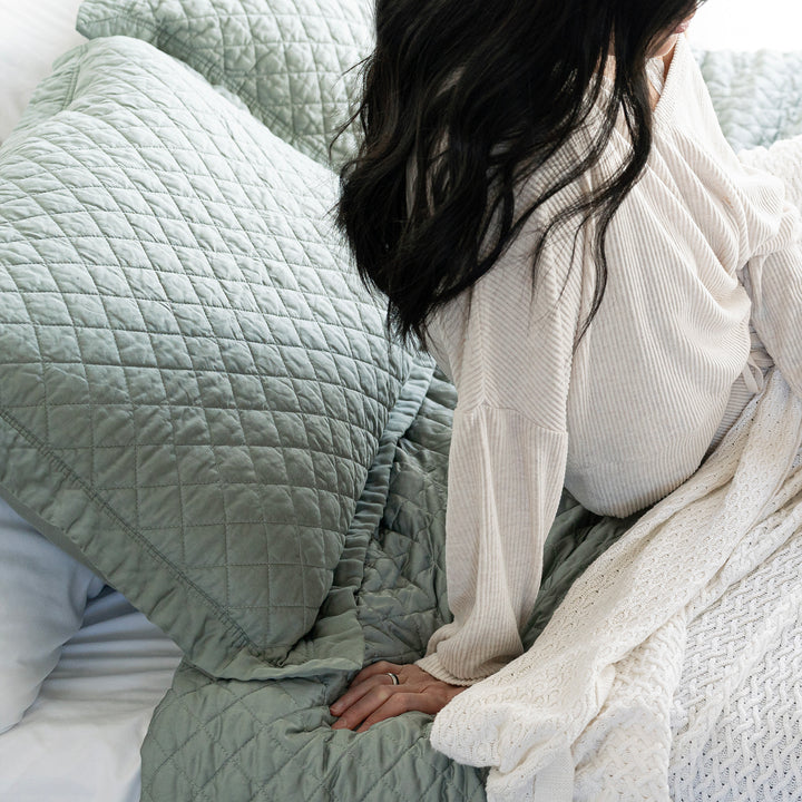 Evening Sage Bamboo Pillow Sham #color_evening-sage