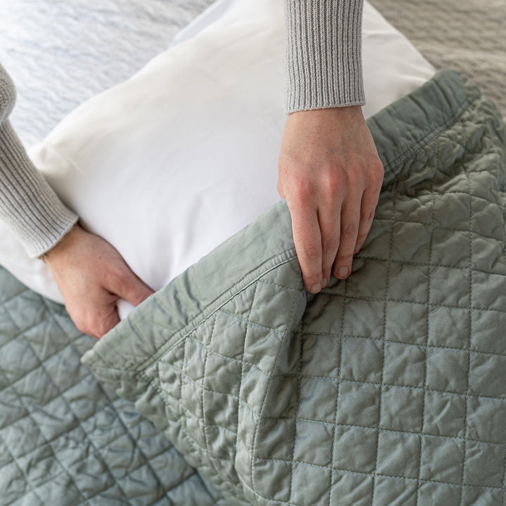 Evening Sage Bamboo Pillow Sham #color_evening-sage