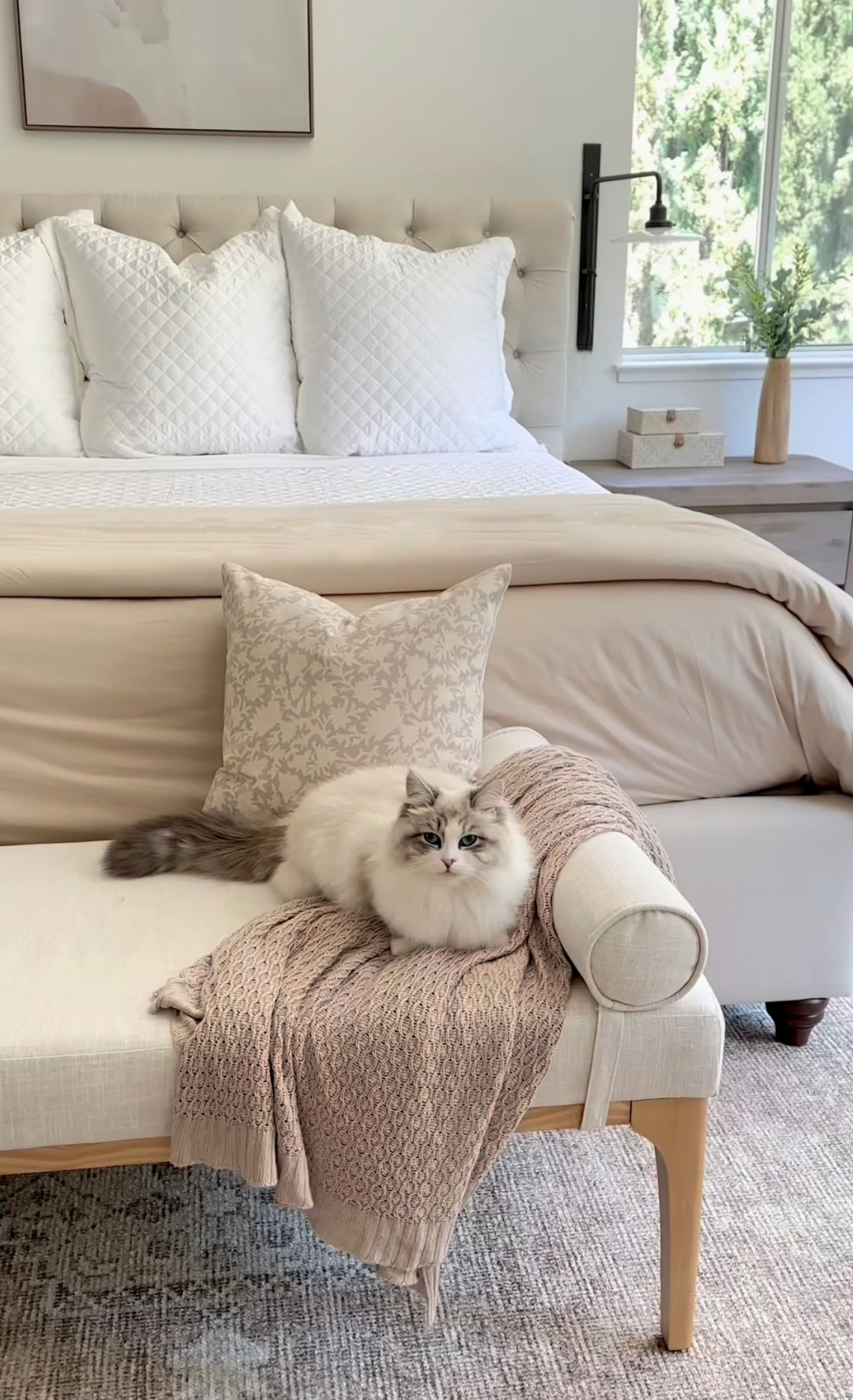 White Cloud Bamboo Pillow Sham #color_white-cloud