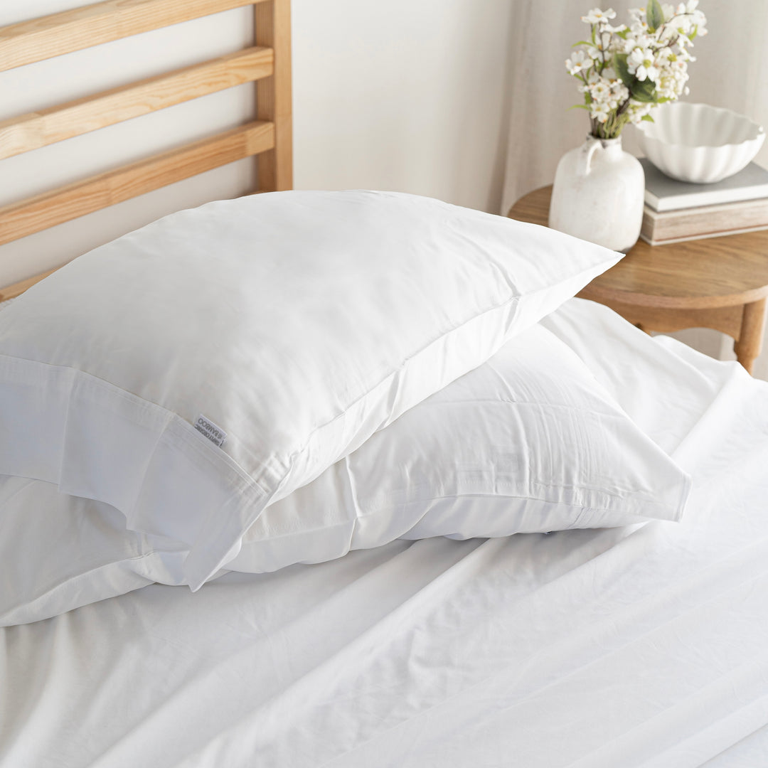 White Cloud Pillowcase Set #color_white-cloud