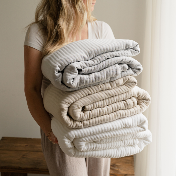 White Cloud Bamboo Coverlet 
