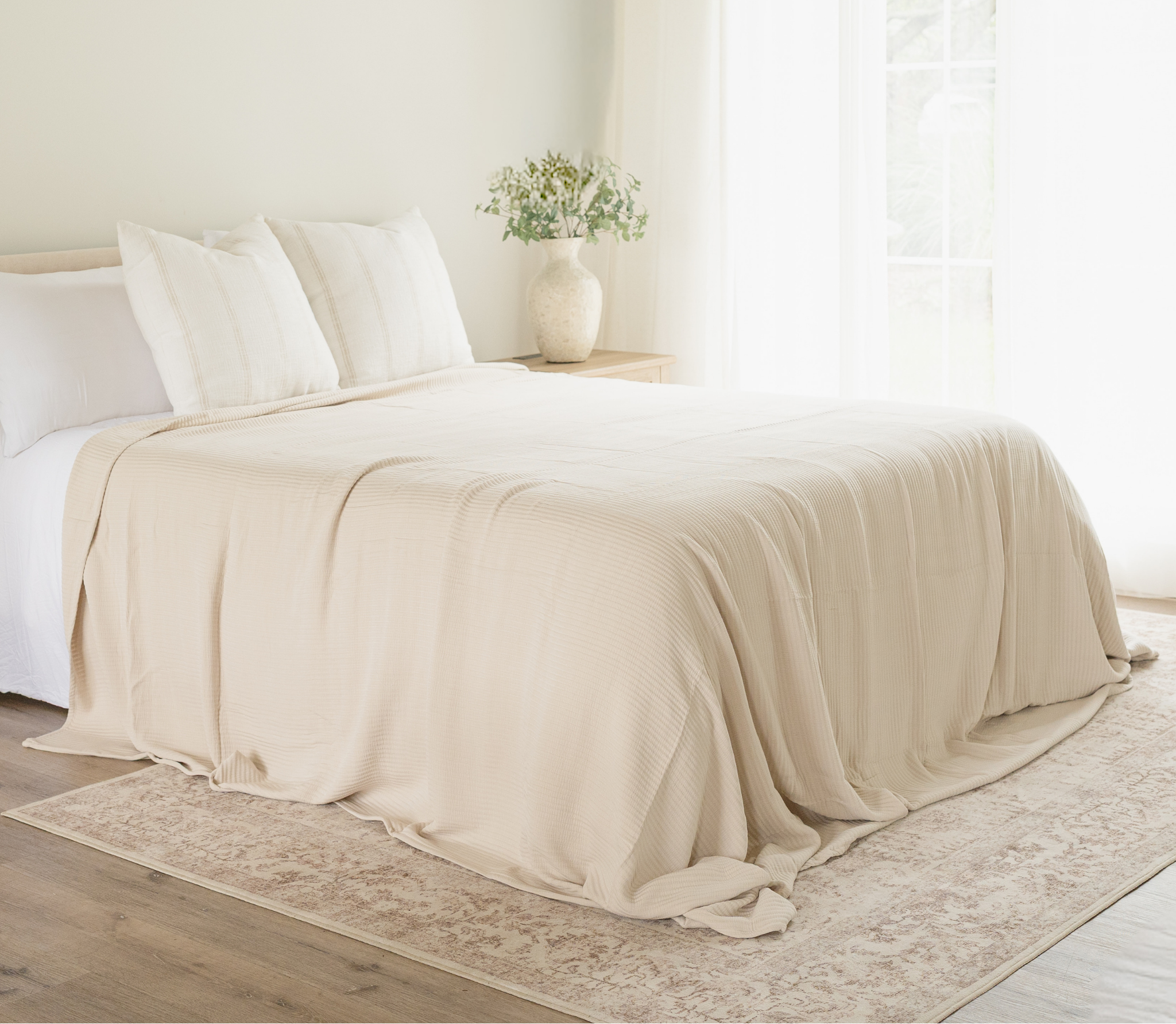 Desert Sand Bamboo Coverlet #color_warm-sand