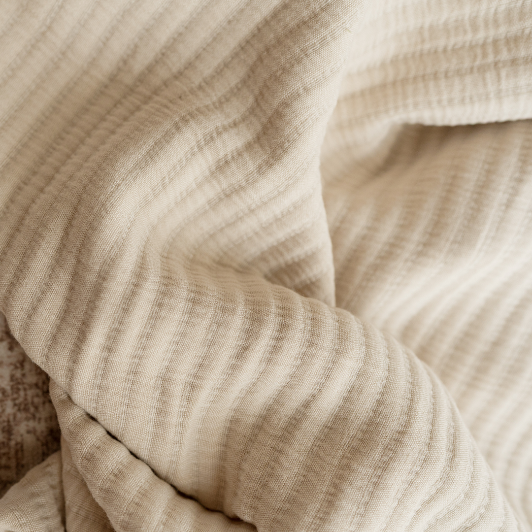 Warm Sand Bamboo Coverlet 