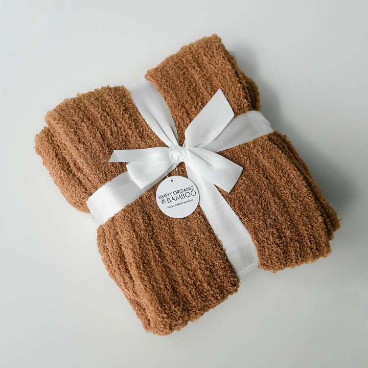 Nutmeg Plush Blanket #color_nutmeg