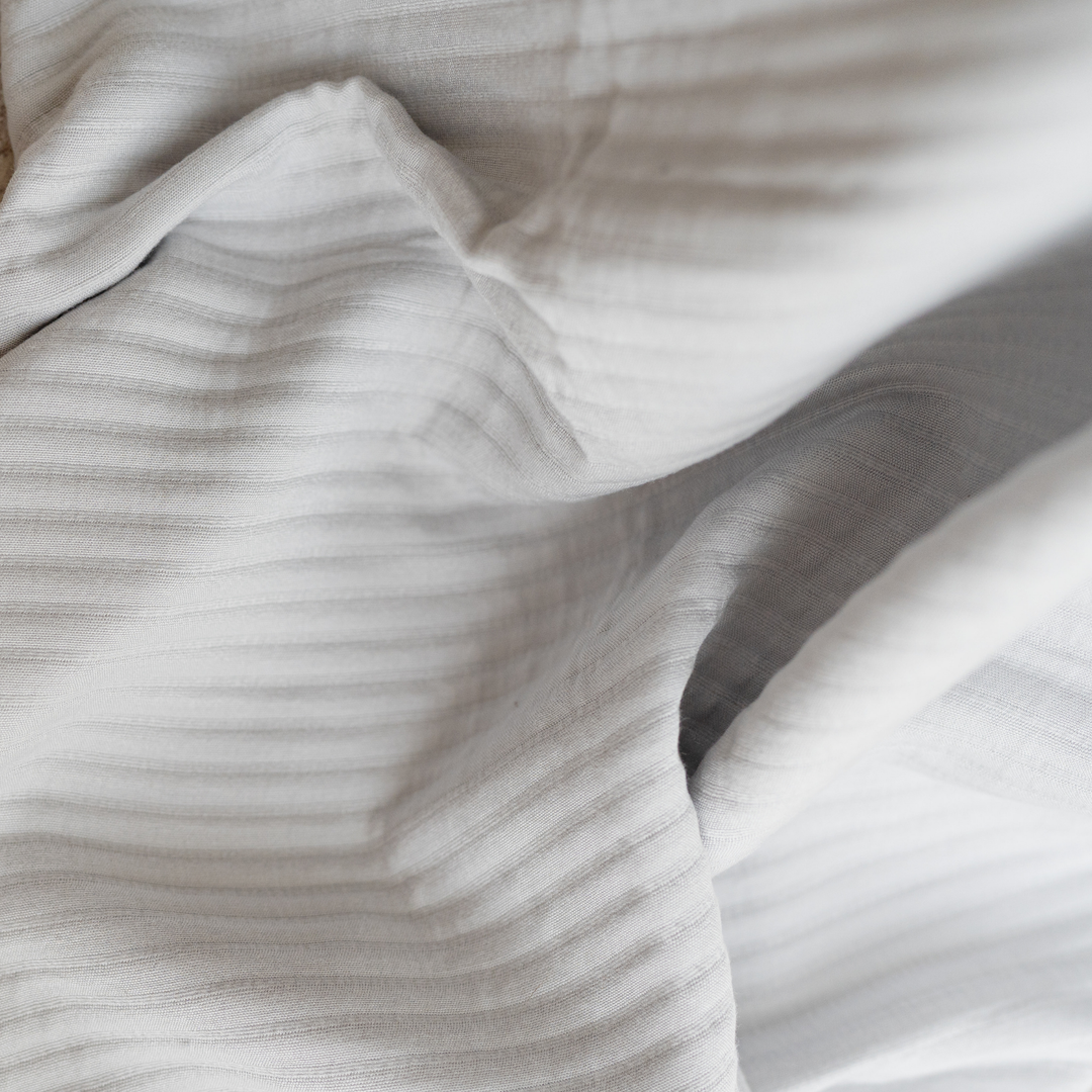 Dove Gray Bamboo Coverlet 