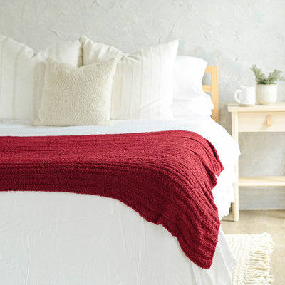 Cranberry Plush Blanket #color_cranberry
