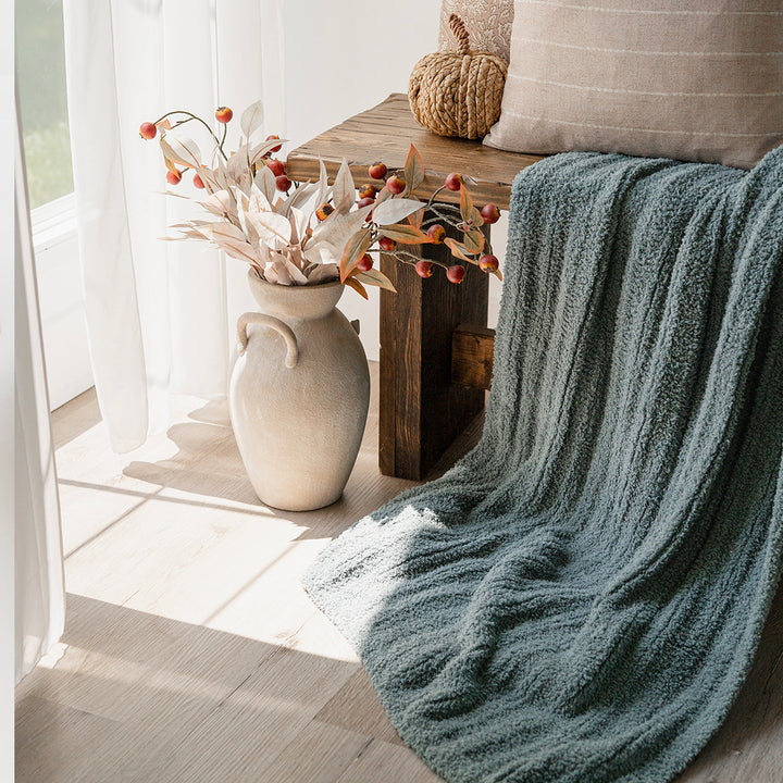 Blue Plush Blanket #color_forest