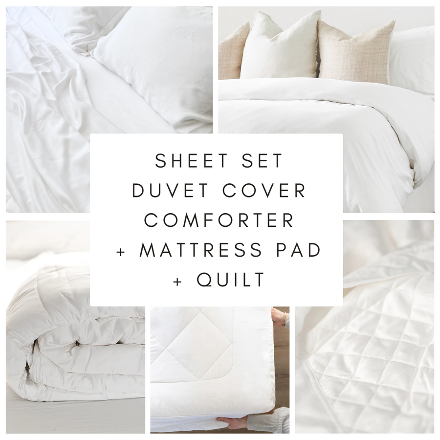 Bamboo Bedding Bundle | 25% Off Sheets, Duvet Cover, Comforter ...