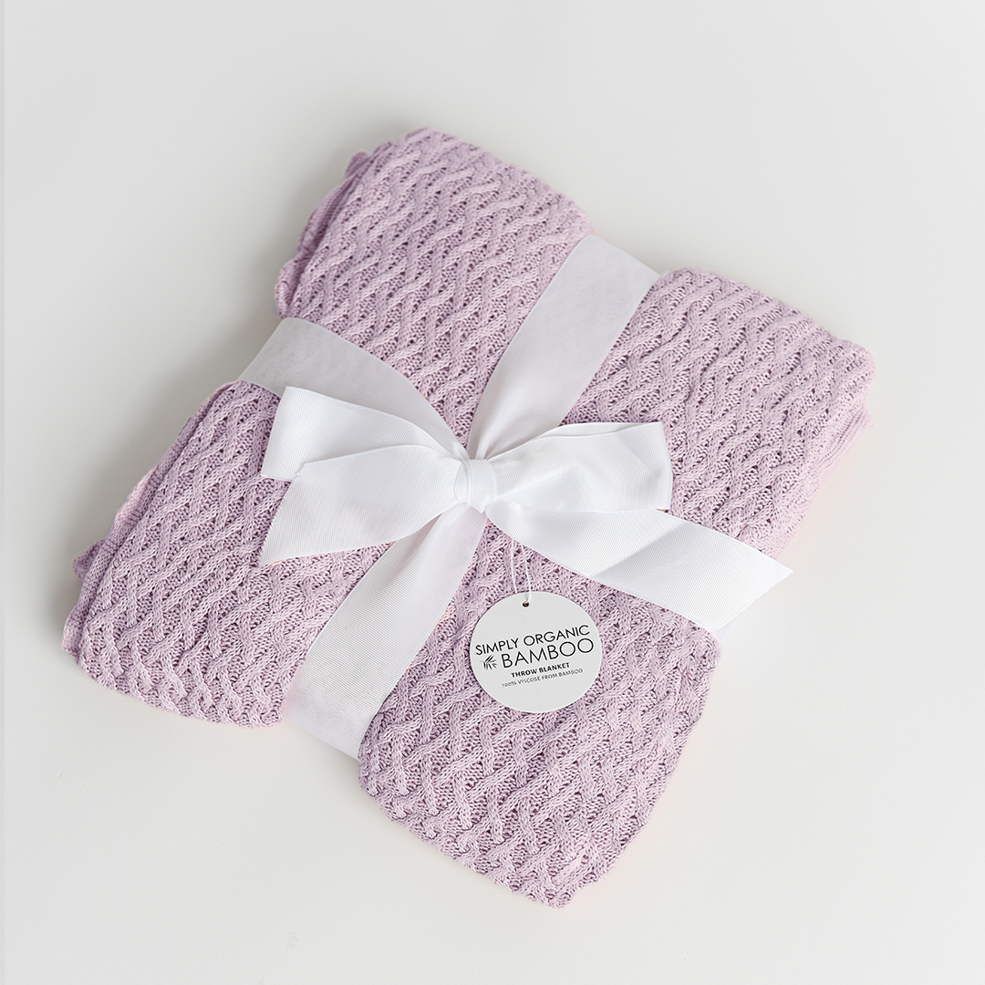 Lilac Bloom Throw Blanket #color_lilac-bloom