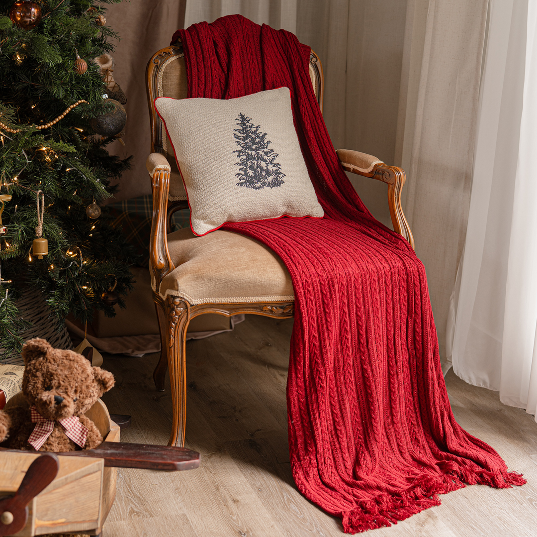 Red Winterberry Throw Blanket #color_winterberry