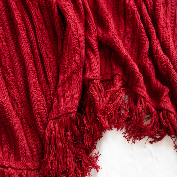 Red Winterberry Throw Blanket #color_winterberry