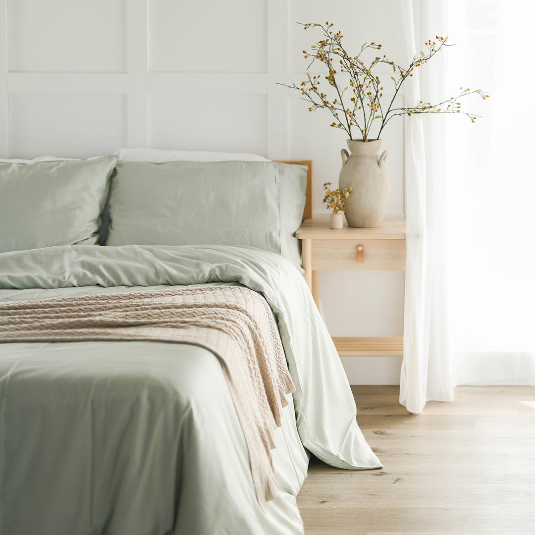 Fresh Sage Duvet Cover #color_fresh-sage