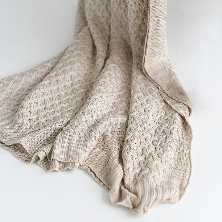 Soft Oat Throw Blanket #color_soft-oat