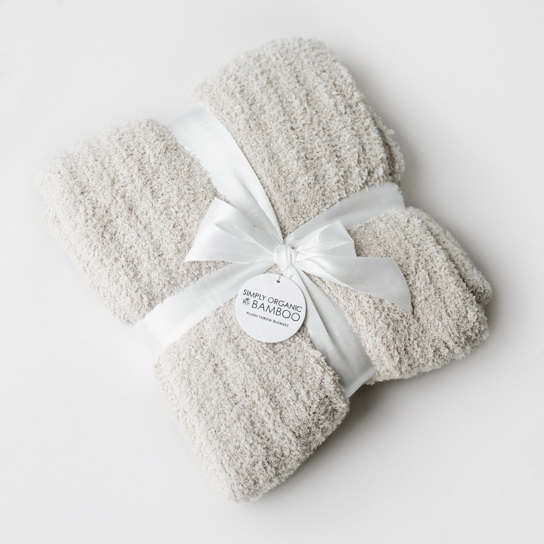 Bamboo Knitted Blanket - Pebble Bamboo Knitted Blanket - Pebble