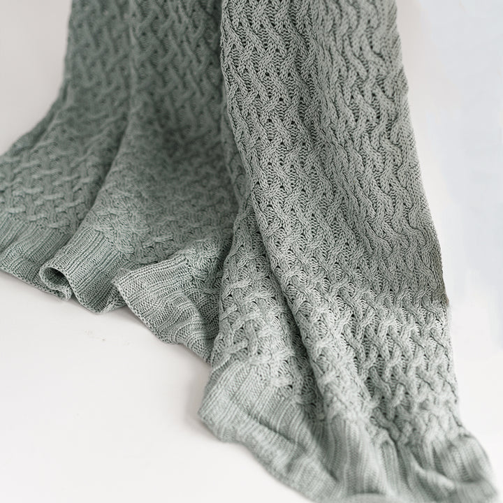 Green Sage Throw Blanket #color_green-sage