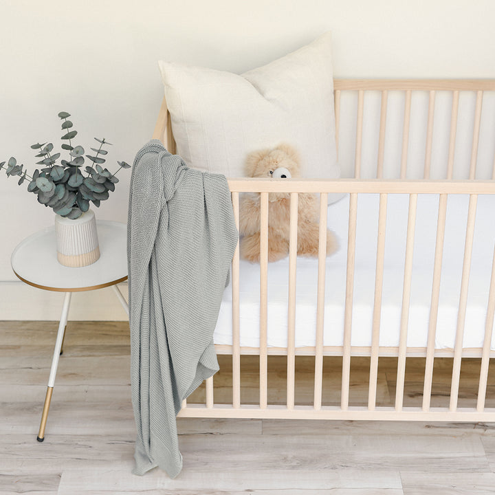 White Cloud Crib Sheet #color_white-cloud